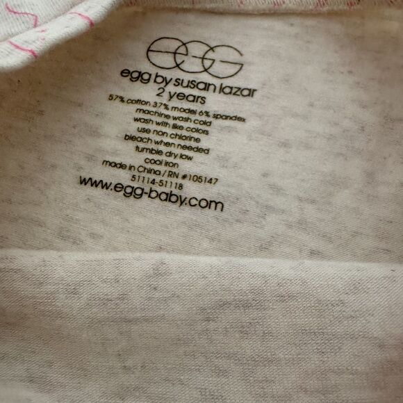 Egg By Susan Lazar Bunny Rabbit Knit Dress Beige Pink Gold 2 Years bv - Picture 5 of 6